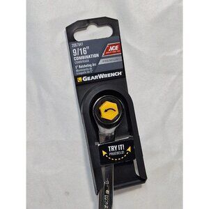 GearWrench  Professional  9/16" SAE Combination Wrench, Ratcheting, #2067841
